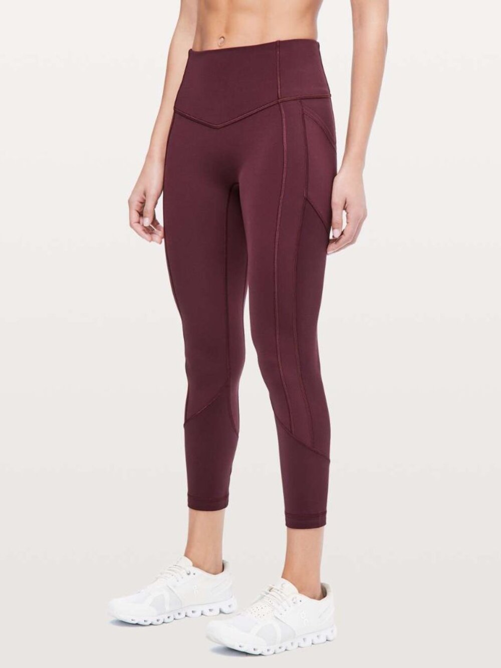 Lululemon Fast and Free High-Rise Leggings-Burgundy